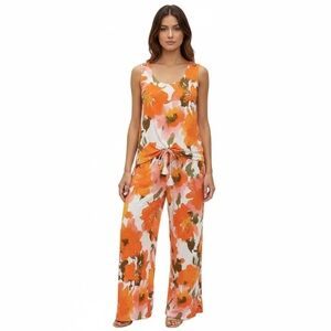 Joie 2piece NWT floral XL set wide legged flowy pants and tank top